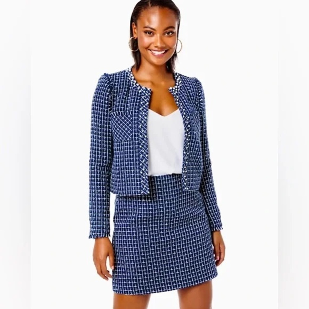 Lily Pulitzer Mini Suit - Vianne Jacket (Sz12) & Adler Skirt (Sz14)
